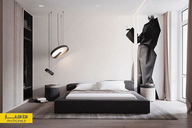 دکوراسیون داخلی آپارتمان، ترکیب رنگ های تیره در طراحی داخلی