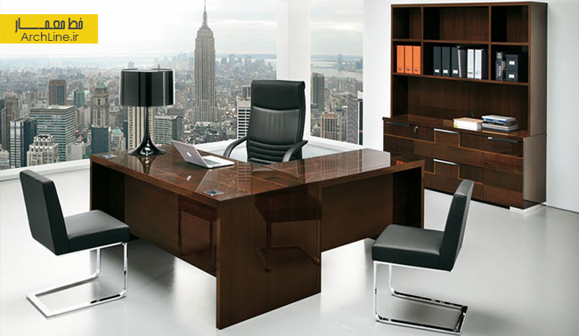 طراحی میز مدیریتی مدرن