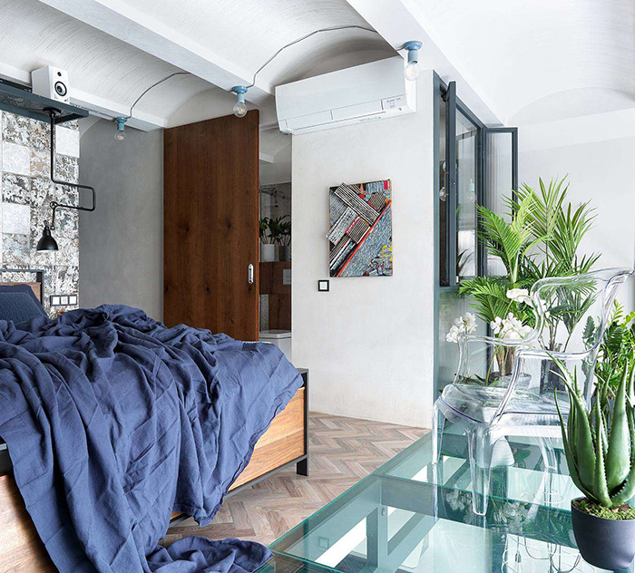طراحی آپارتمان دوبلکس به سبک صنعتی