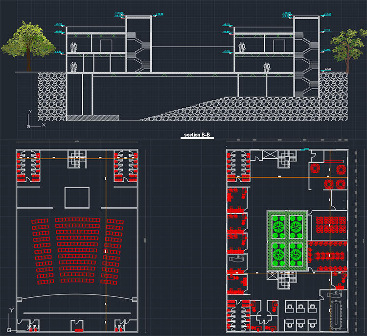 پروژه دانشجویی طراحی فرهنگسرا