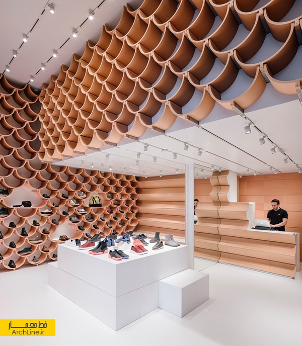 طراحی داخلی مغازه کفش فروشی