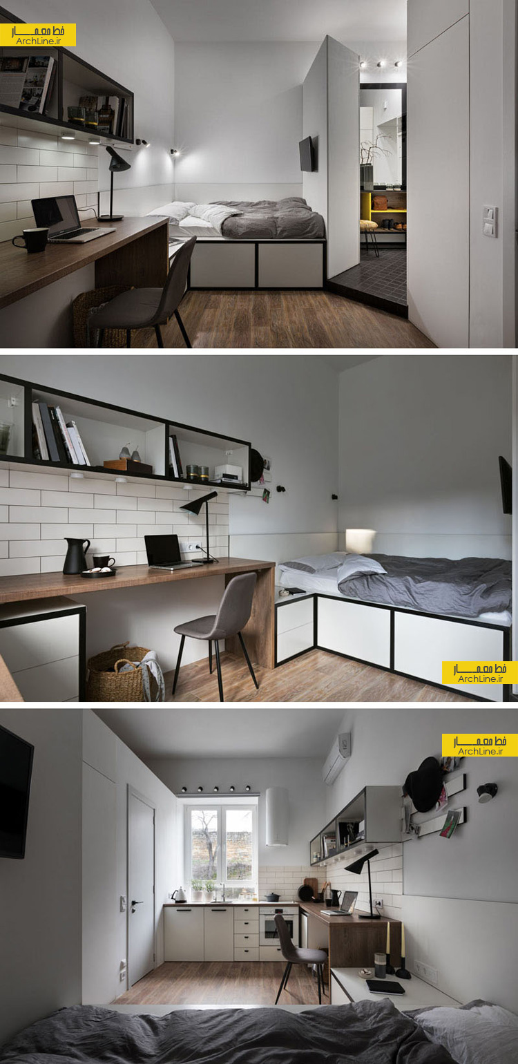 طراحی داخلی آپارتمان کوچک