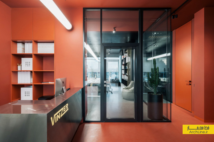 رنگ در طراحی داخلی دفترکار ، رنگ گرم وتیره در دکوراسیون اداری