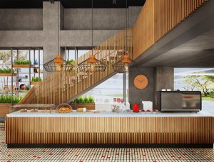 طراحی داخلی رستوران کافه سرو،شرکت معماری آوگون