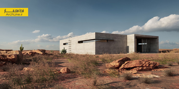 بتن اکسپوز در معماری ویلا، سبک مینیمال