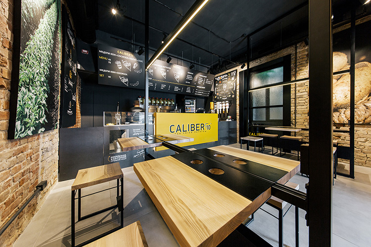طراحی کافه فست فود مدرن