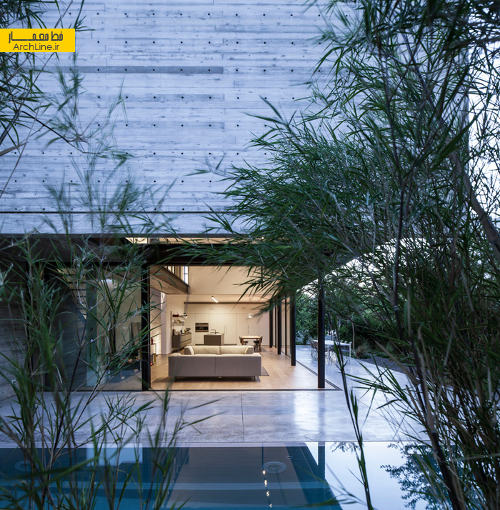 بتن اکسپوز در طراحی نما و دیزاین داخلی منزل دوبلکس