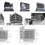 دیاگرام معماری ساختمان اداری تجاری