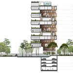 سکشن طراحی باغ آپارتمان مسکونی