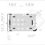نقشه معماری رستوران کانکریت
