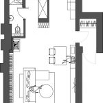 پلان طراحی داخلی آپارتمان دو طبقه