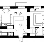 پلان طراحی داخلی آپارتمان