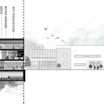 برش طراحی ساختمان دانشکده