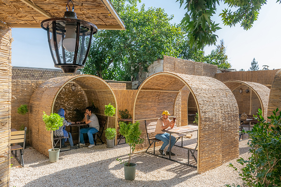 طراحی کافه باغ بیشه چناران