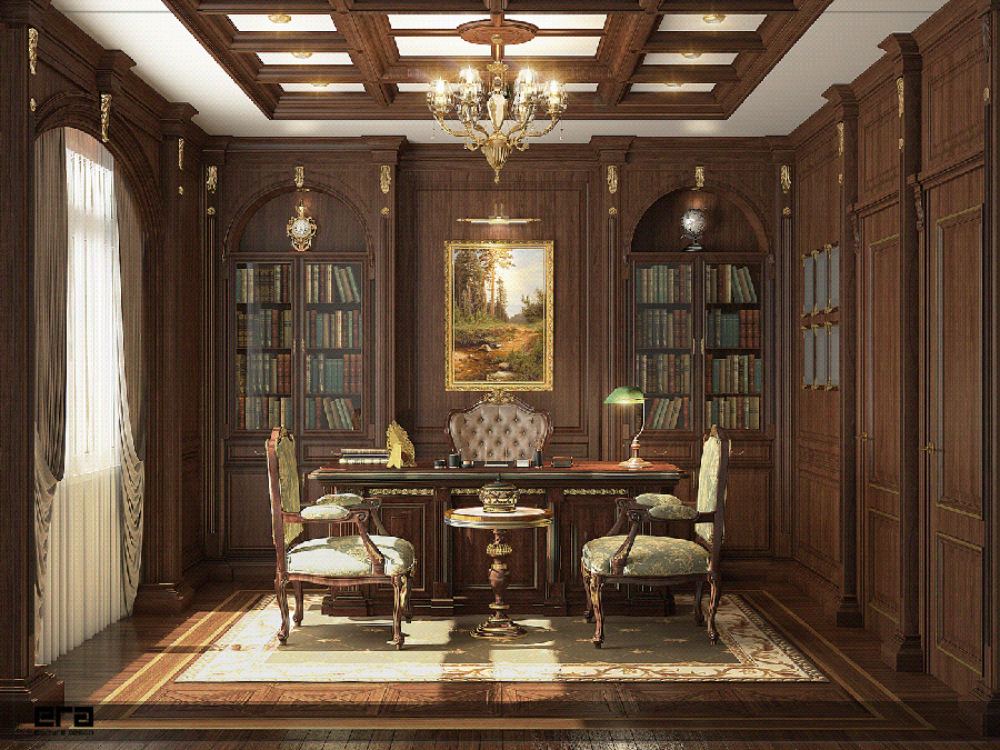 طراحی داخلی اداری کلاسیک