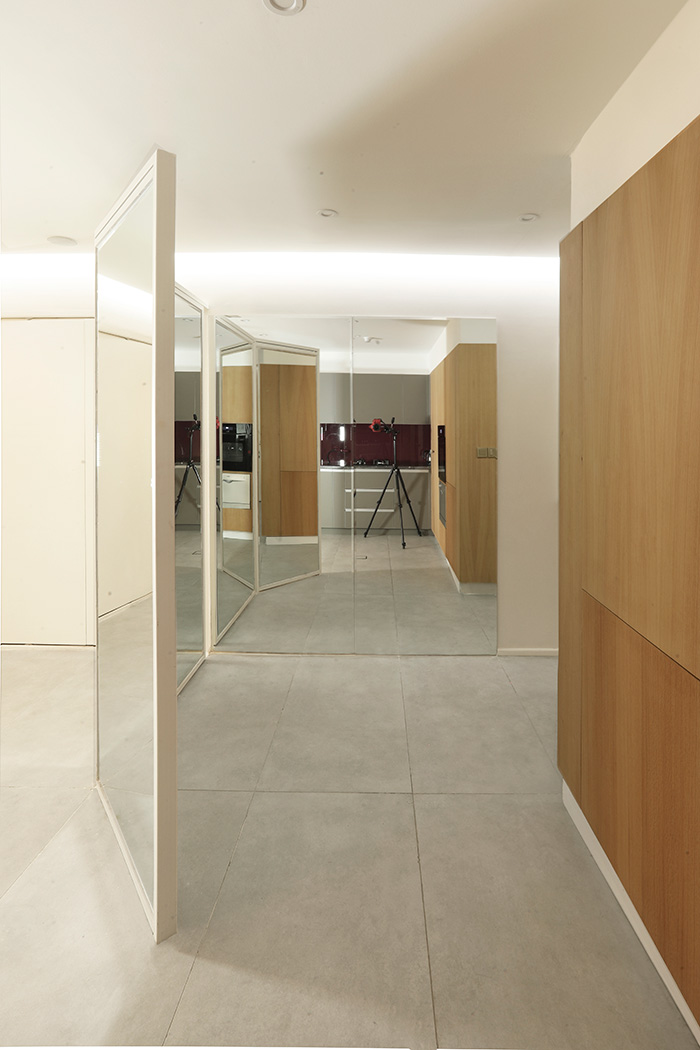طراحی داخلی خانه گالری-آینه