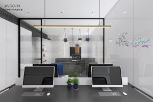نمونه طراحی داخلی دفترکار