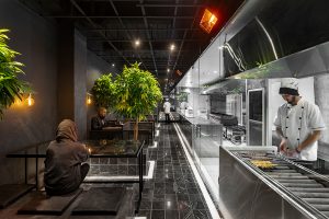 طراحی داخلی رستوران مدرن ایرانی