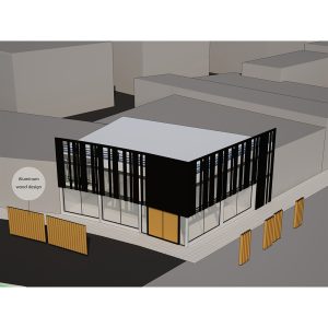 طراحی ساختمان تجاری بدوبیا در شهسوار
