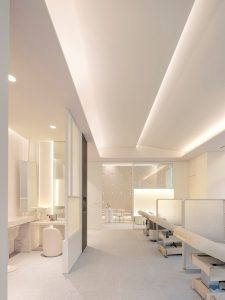 طراحی داخلی کلینیک و ایجاد حس آرامش با استفاده از نور
