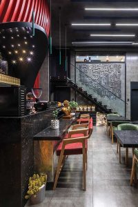طراحی داخلی کافه تراول، اثر امین ترکان