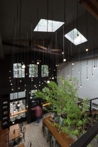 طراحی داخلی کافه با استفاده از سبک اپ آرت