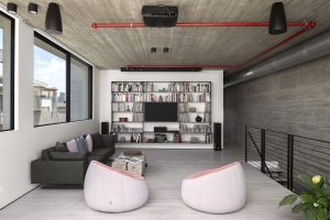 طراحی داخلی آپارتمان مسکونی با طرح وارونه