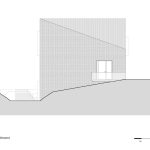 معماری ویلای هندسی با استفاده از کاشی در نما