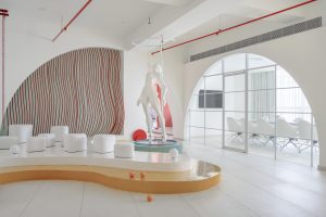 طراحی داخلی فضای آموزشی با سبک و رنگ آمیزی مدرن