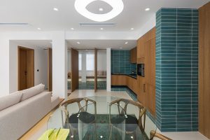 طراحی داخلی آپارتمان خط آبی