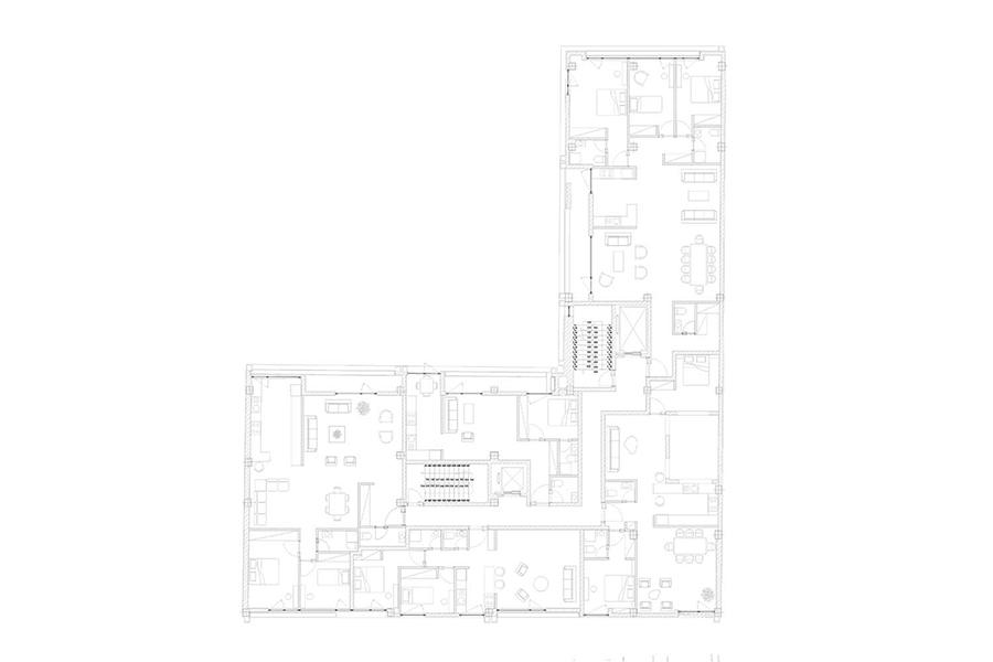 معماری ساختمان مسکونی ب هشت