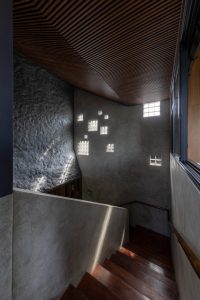کاربرد چوب و بتن در نما ویلا