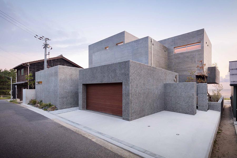 حجم بتنی در طراحی نما مسکونی