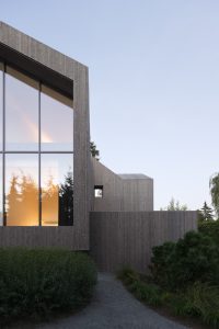چوب در طراحی نما ویلا