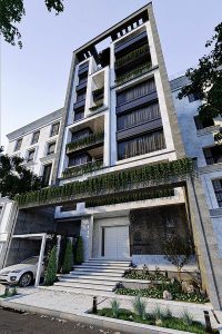 معماری ساختمان مسکونی بنفشه