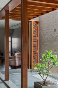 طراحی نما با آجر و بتن