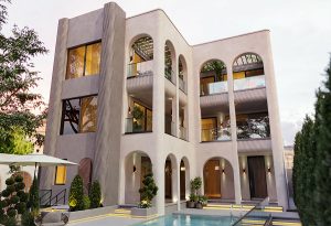 طراحی ویلای مدیترانه ای کردان