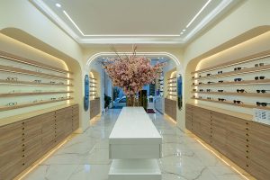 طراحی داخلی عینک فروشی