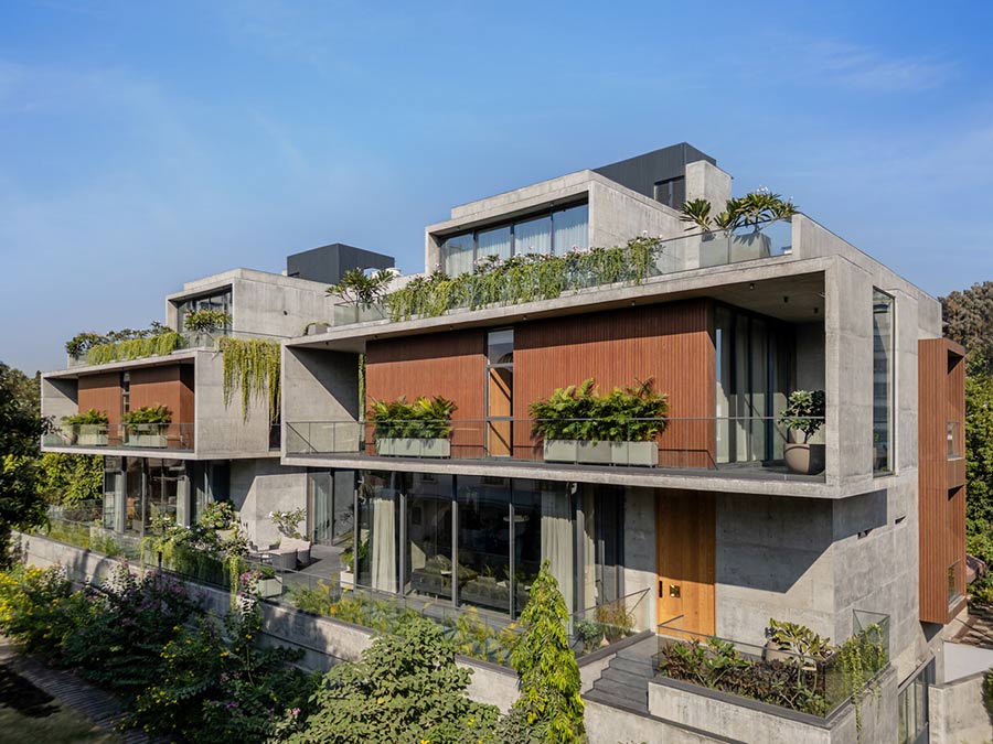 نمای بتنی مدرن