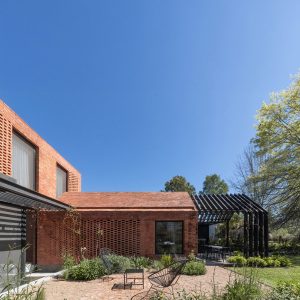 نمای آجری ویلا