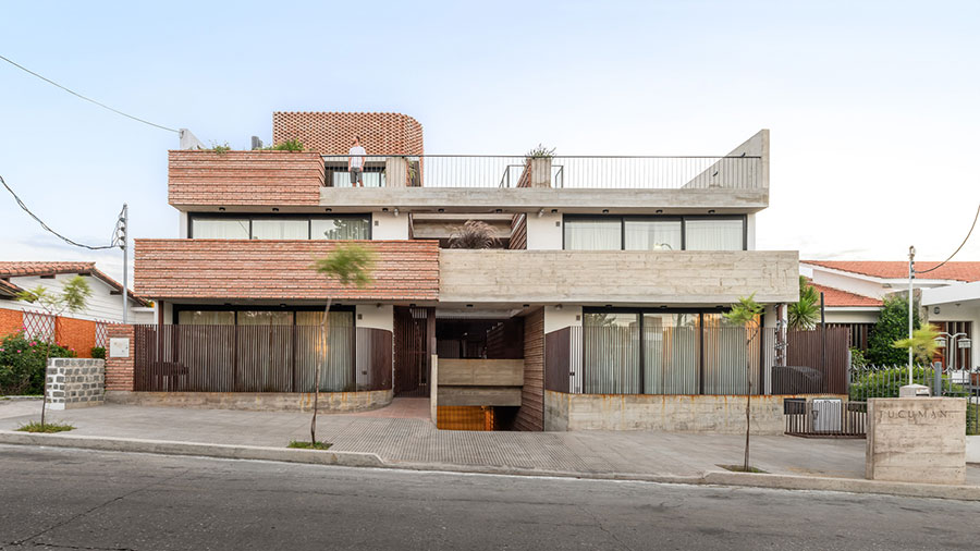 آجر و بتن در طراحی ساختمان مدرن