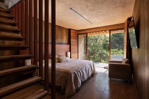 آجر در طراحی ویلا دو طبقه