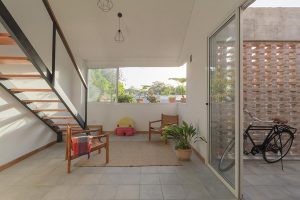 آجر در ساختمان مسکونی دوبلکس