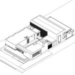 آجر در ساختمان ویلا مدرن