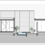 آجر در ساختمان ویلا مدرن