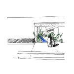 آجر در ساختمان ویلا مدرن