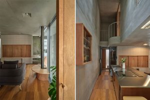 چوب و بتن در طراحی داخلی منزل