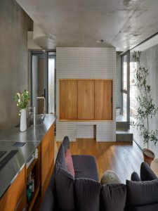 چوب و بتن در طراحی داخلی منزل