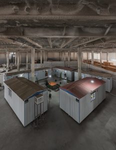 طراحی دفترکار موقت شرکت ساختمان سازی سورنا