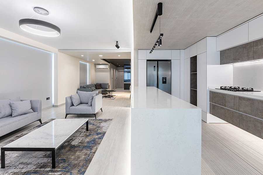 بازسازی داخلی آپارتمان فریم